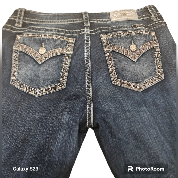 MISS ME CHLOE BOOT MIDRISE JEANS WOMEN'S S 33 INSEAM 34 MEDIUM BLUE - Picture 4 of 14